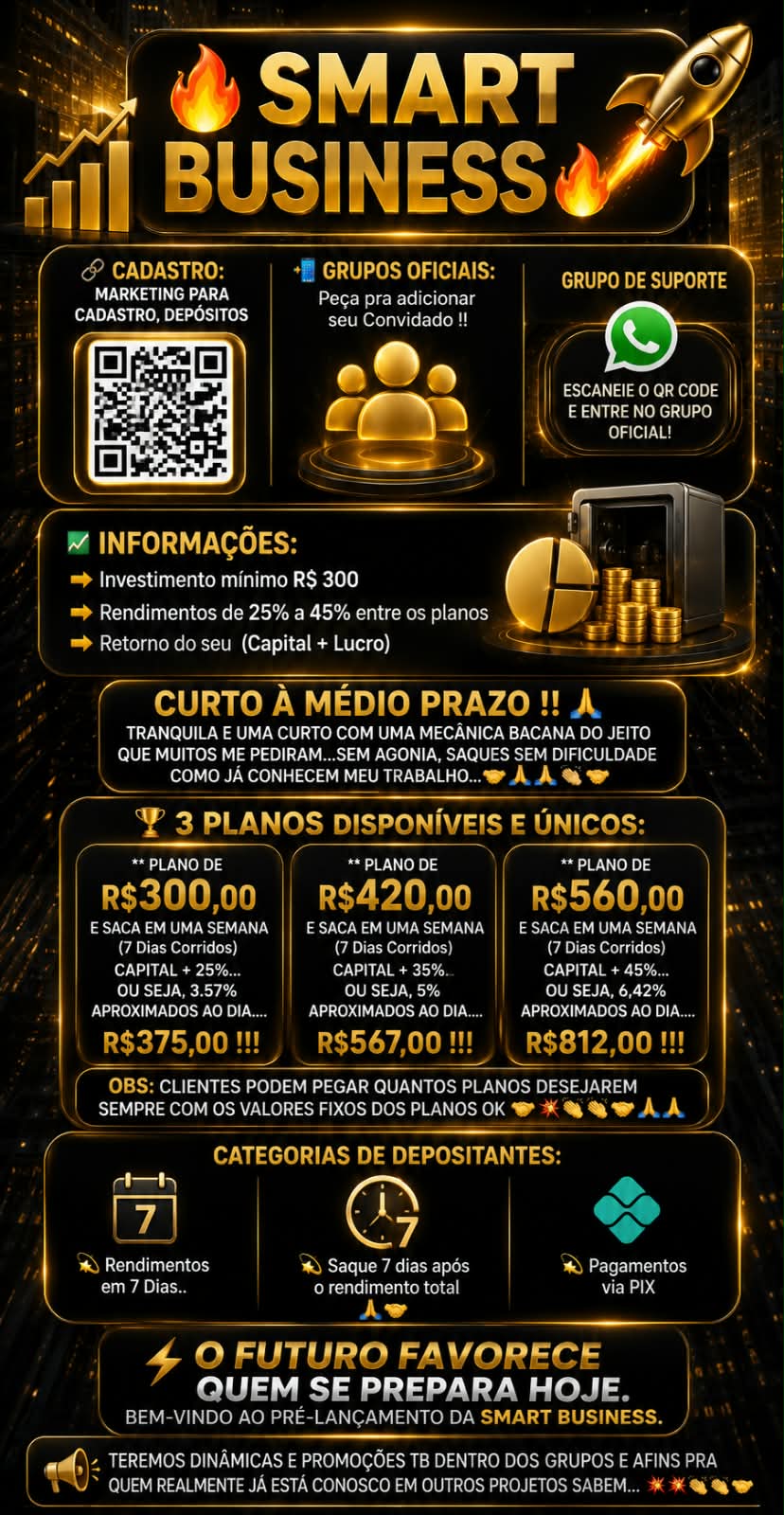 Material promocional Smart Business enviado como referência